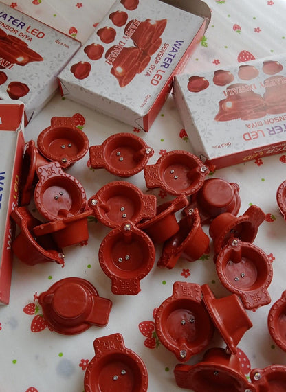 LED Light Water Sensor Diyas Plastic with, Ambient Lights, (Pack of 6/12/18/24)