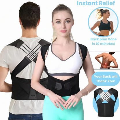 Nexanova™ Adjustable Posture Corrector – Back, Neck & Shoulder Support